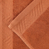 Basketweave Jacquard and Solid 6 Piece Egyptian Cotton Towel Set