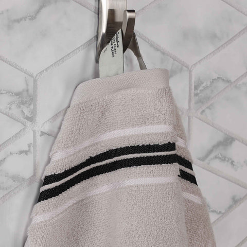 Sadie Zero Twist Cotton Solid Absorbent 3 Piece Towel Set