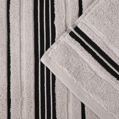 Zero-Twist Cotton Jacquard Towel Set 9 Piece - Sadie