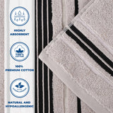 Sadie Zero Twist Cotton Solid Absorbent 3 Piece Towel Set