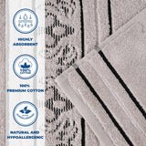 Zero-Twist Cotton Jacquard Towel Set 9 Piece - Sadie