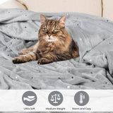 Fleece Plush Medium Weight Fluffy Soft Decorative Polka Dot Blanket