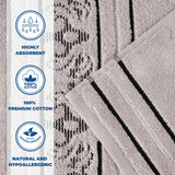 Zero-Twist Cotton Jacquard Towel Set 9 Piece - Sadie