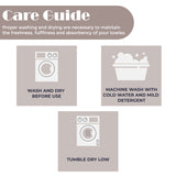 Sadie Zero Twist Cotton Solid Absorbent 3 Piece Towel Set