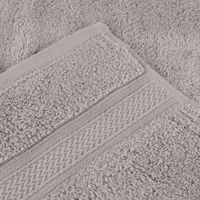 Chevron Zero Twist Solid Soft Absorbent Cotton 3 Piece Towel Set