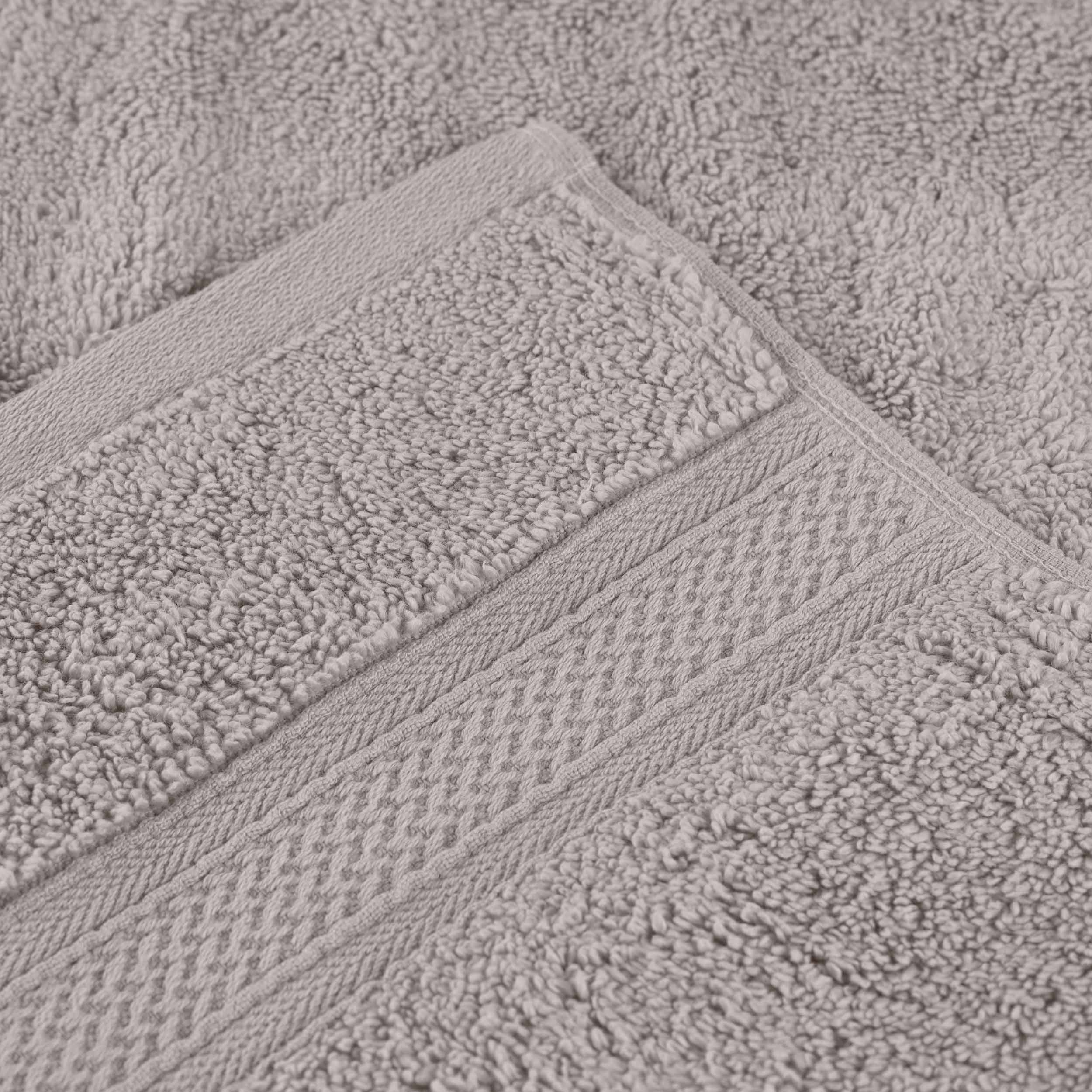 Chevron Zero Twist Solid Soft Absorbent Cotton 3 Piece Towel Set