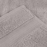 Chevron Zero Twist Solid Soft Absorbent Cotton 3 Piece Towel Set