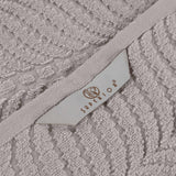 Chevron Zero Twist Jaquard Cotton 3 Piece Bathroom Towel Set