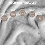 Superior Fleece Plush Medium Weight Fluffy Soft Decorative Throw