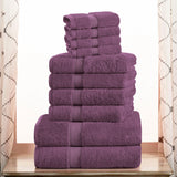10-Piece Egyptian Cotton Plush Towel Set - Madison