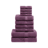 10-Piece Egyptian Cotton Plush Towel Set - Madison
