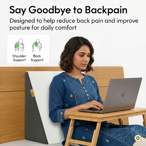 Multi-Purpose Bed Wedge Cushion – Back Support, Acid Reflux & Leg Elevation Pillow