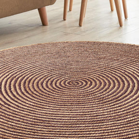 Braided Jute Reversible Round Indoor Outdoor Area Rug