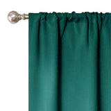 Solid Machine Washable Room Darkening Blackout Curtains, Set of 2