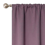 Solid Machine Washable Room Darkening Blackout Curtains, Set of 2