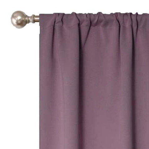 Blackout Window Curtains Solid Room Darkening Washable Set of 2