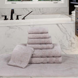 Egyptian Cotton 8 Piece Towel Set with Bath Mat and Hand Glove