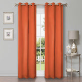 Solid Machine Washable Room Darkening Blackout Curtains, Set of 2