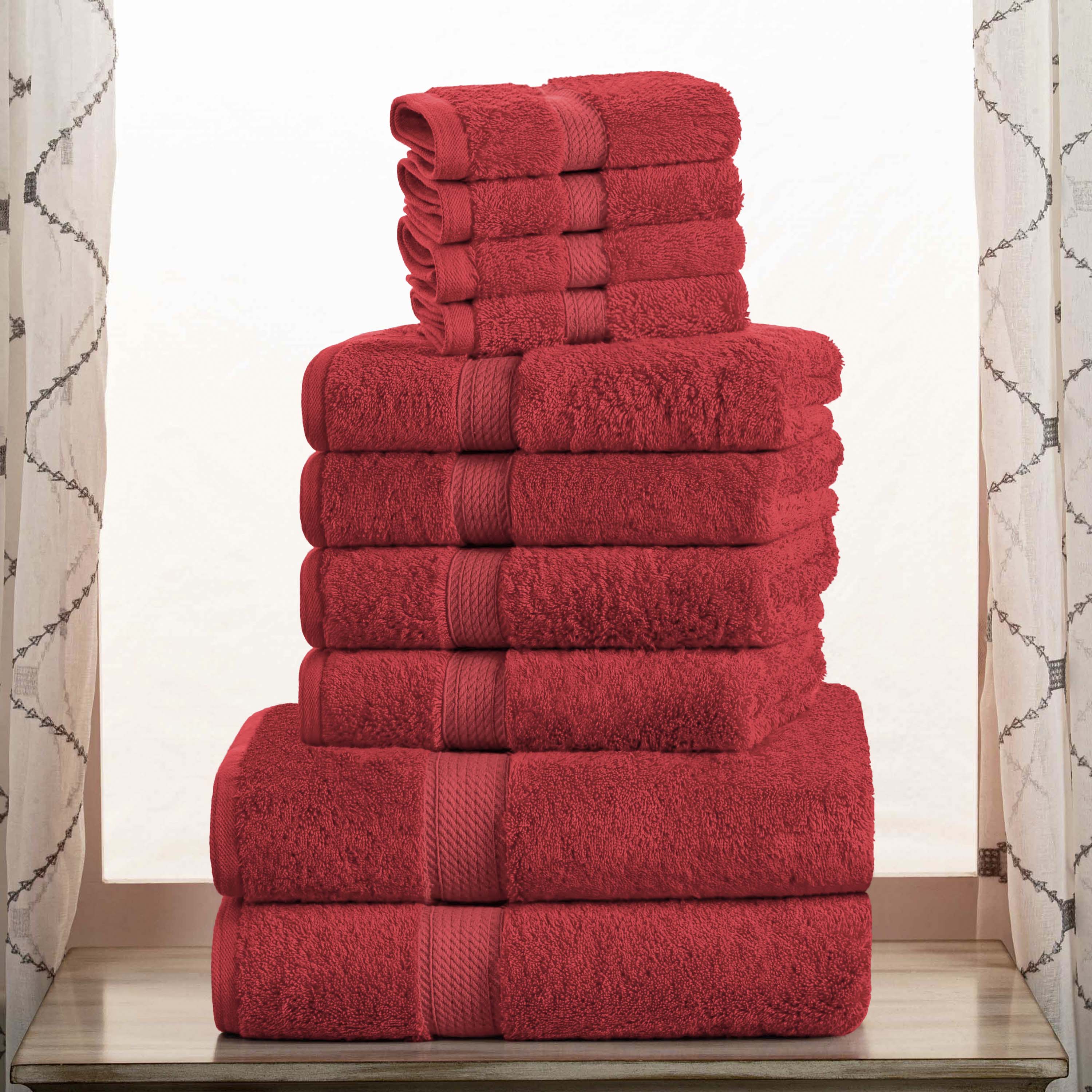 Madison Egyptian Cotton Pile Plush Heavyweight 10 Piece Towel Set