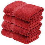 Egyptian Cotton Plush Heavyweight Bath Towel Set of 4