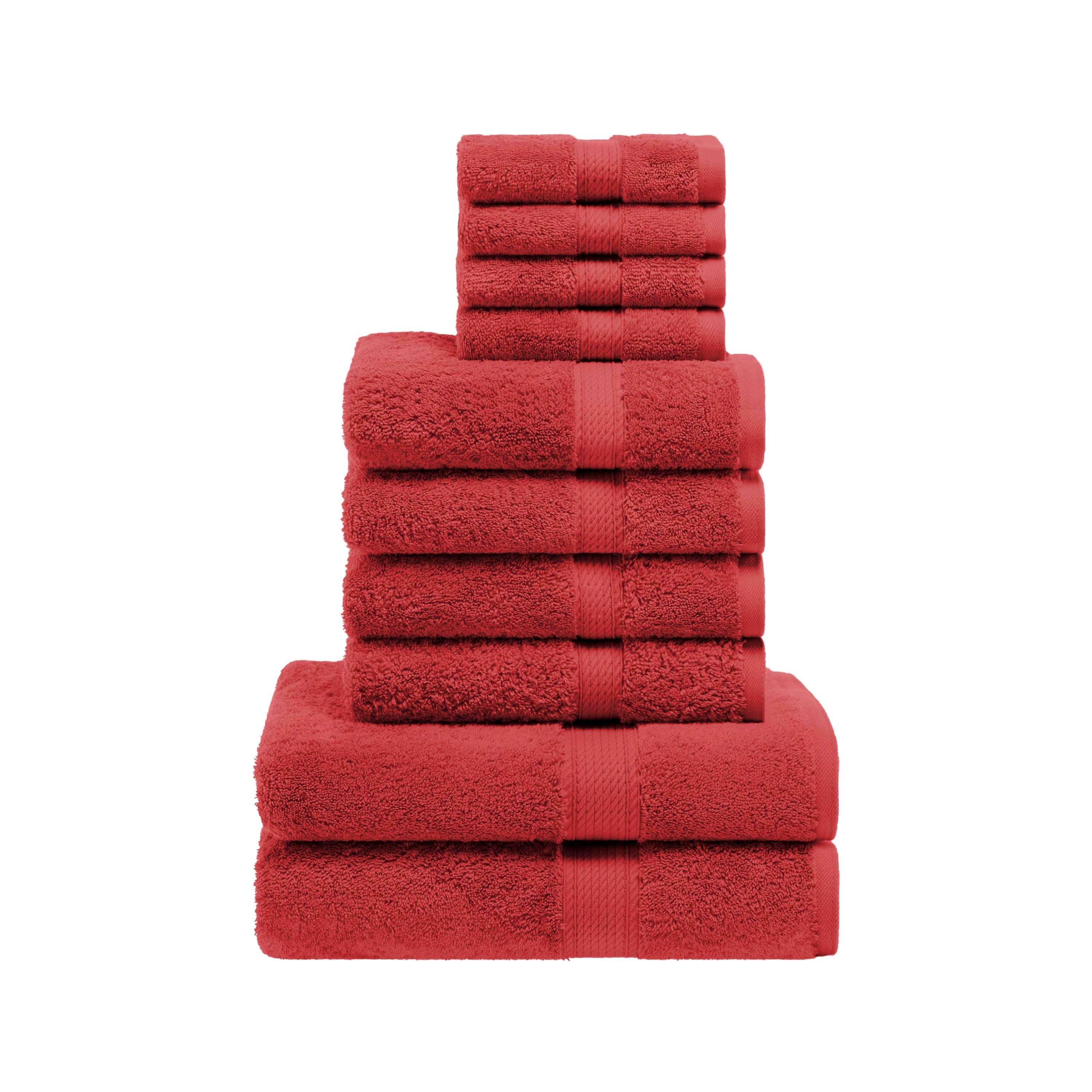 Madison Egyptian Cotton Pile Plush Heavyweight 10 Piece Towel Set