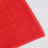 Nora Cotton Thick Solid Checkered Washable Bath Mat Set of 2
