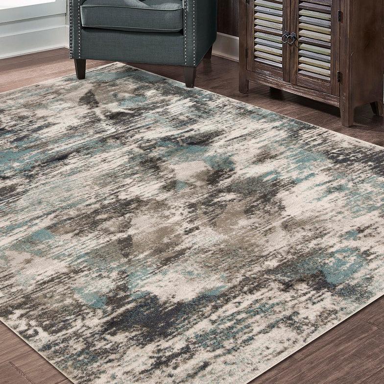 Kahuna Modern Abstract Striped Indoor Area Rugs or Runner Rug