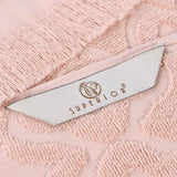 Rolla Cotton Geometric Jacquard Plush Soft Absorbent 9 Piece Towel Set