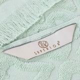 Rolla Cotton Geometric Jacquard Plush Soft Absorbent 6 Piece Towel Set