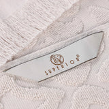 Rolla Cotton Geometric Jacquard Plush Absorbent Hand Towel Set of 6