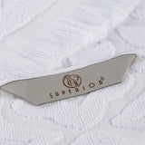 Rolla Cotton Geometric Jacquard Plush Absorbent Hand Towel Set of 6