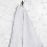 Rolla Cotton Geometric Jacquard Plush Absorbent Bath Sheet Set of 2