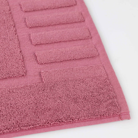 Leo Cotton Modern Absorbent Heavy Washable Bath Mat Set of 2