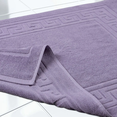 Egyptian Cotton Bath Mat Set of 2 Greek Key Infinity Border