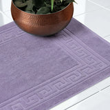 Egyptian Cotton Greek Key Infinity Border Bath Mat Set of 2