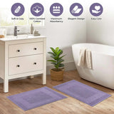 Egyptian Cotton Greek Key Infinity Border Bath Mat Set of 2