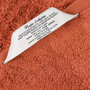 Napa Zero Twist Cotton Solid Waffle Face Towel Washcloth Set of 12
