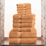 10-Piece Egyptian Cotton Plush Towel Set - Madison