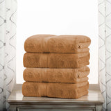 Egyptian Cotton Plush Heavyweight Bath Towel Set of 4
