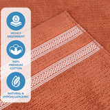 Brea Zero-Twist Cotton Ribbed Face Towel Set 12 Piece