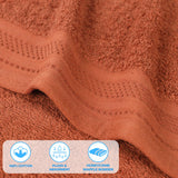 Cotton Waffle Border Towel Set 12-Piece - Honeycomb