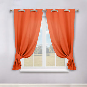 Classic Modern Solid Room Darkening Blackout Curtain Panels, Set of 2
