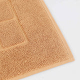 Nora Cotton Thick Solid Checkered Washable Bath Mat Set of 2