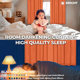 Solid Room Darkening Rod Pocket Blackout Curtain Panels, Set of 2