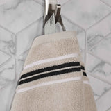 Sadie Zero Twist Cotton Absorbent Solid 6 Piece Towel Set