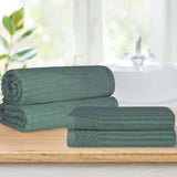 Soho Cotton Ribbed Textured Absorbent Bath Sheet & Bath Towel Set