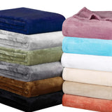 Superior Fleece Plush Medium Weight Fluffy Soft Decorative Throw