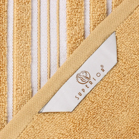 Sadie Zero Twist Cotton Absorbent Solid 6 Piece Towel Set
