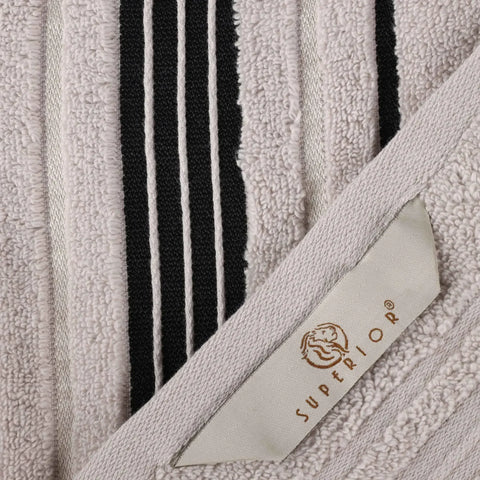 Sadie Zero Twist Cotton Absorbent Solid 6 Piece Towel Set