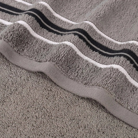 Sadie Zero Twist Cotton Absorbent Solid 6 Piece Towel Set